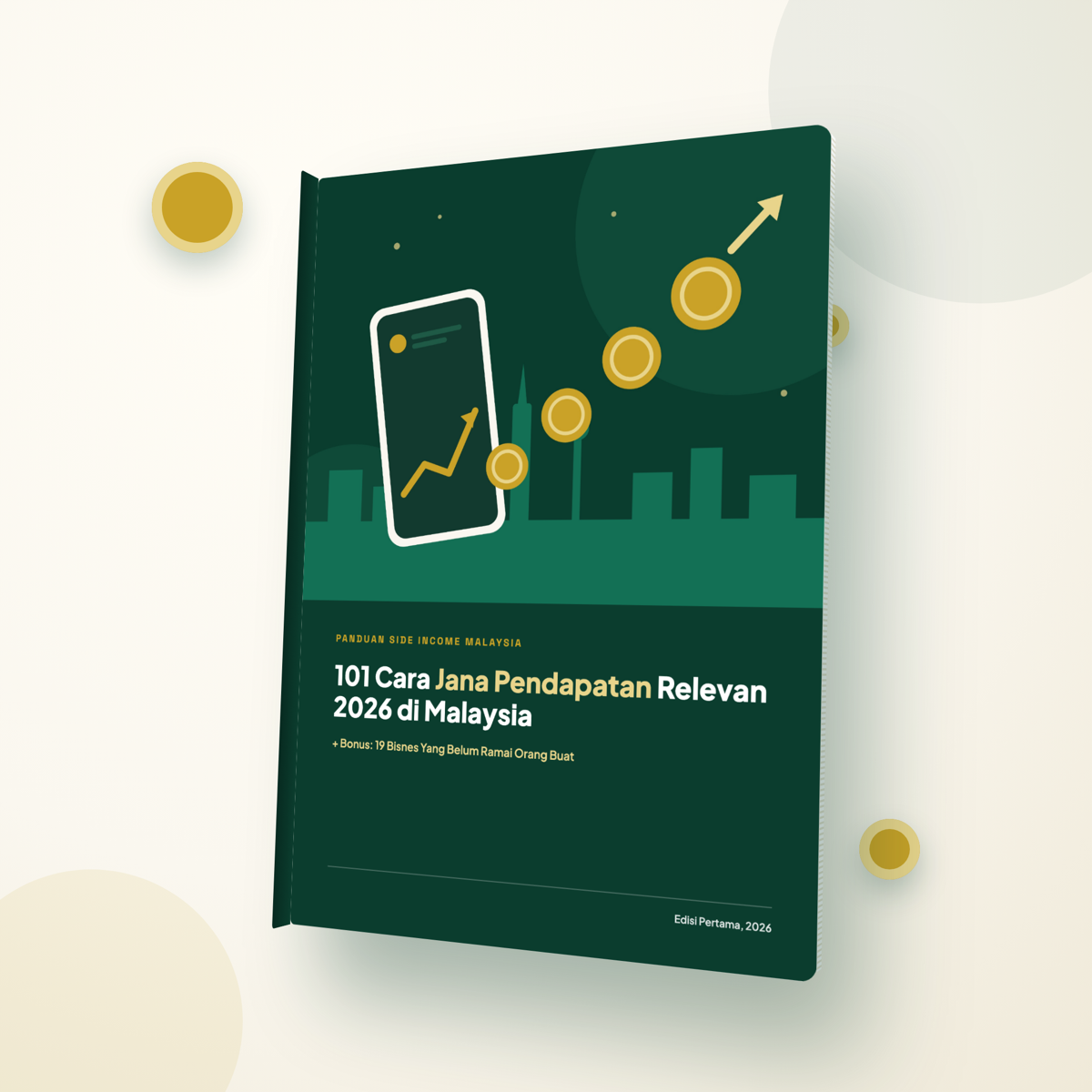 Mockup ebook 101 Cara Jana Pendapatan Relevan 2026 di Malaysia